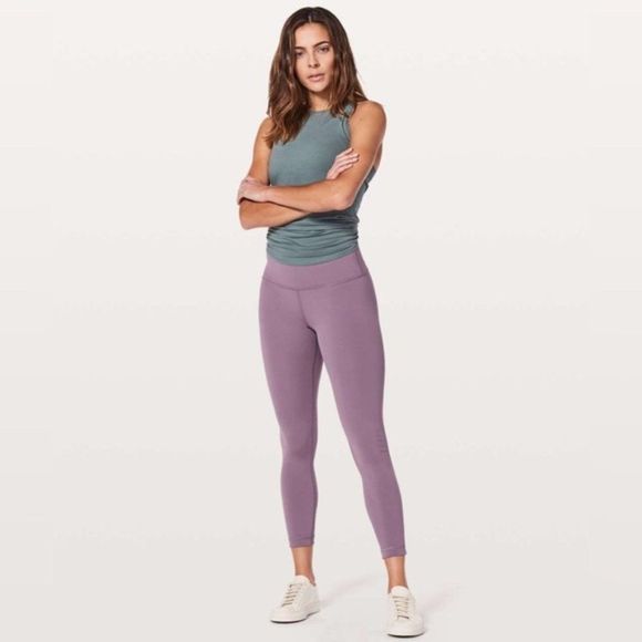 lululemon athletica Pants - Lululemon Wunder Under Hi-Rise 7/8 Tight *25"Smoked Mulberry Lilac • US 6